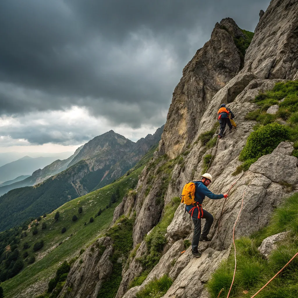 Mountain climbing courses