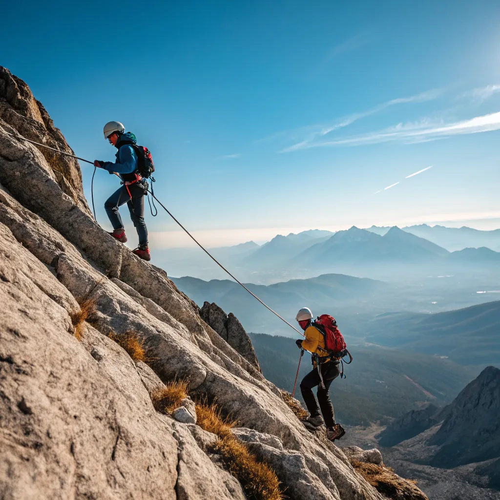 Outdoor mountaineering activity